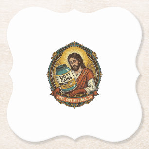 Porta-copo De Papel Jesus Exausto Tubo de Proteína Vazio Humor de Acad