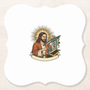 Porta-copo De Papel Jesus Mesa de Pé Quebrada Presa no Meio do Caminho