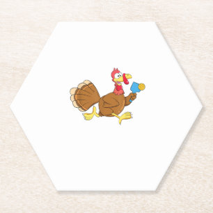 Porta-copo De Papel Jogador de Bola de Pickle Turquia Paddleball Ação