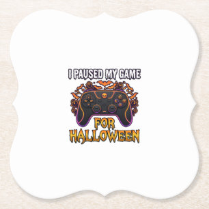 Porta-copo De Papel JogoPausado Halloween Controles Morcegos Fantasmas