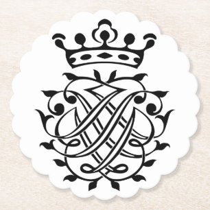 Porta-copo De Papel Johann Sebastian Bach Seal Crest Monograma Insigni