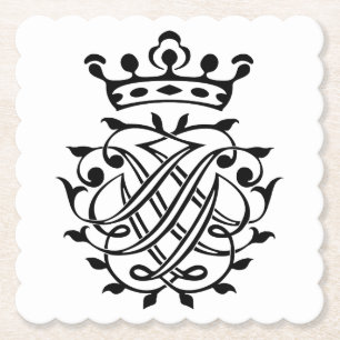 Porta-copo De Papel Johann Sebastian Bach Seal Crest Monograma Insigni