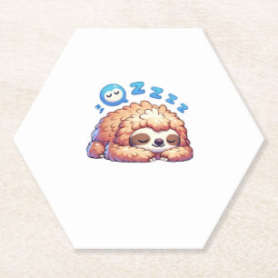 Porta-copo De Papel Kawaii Sleepy Sloth Namorando Zzz Funny Animal Pre