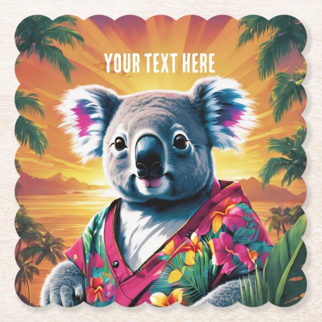 Porta-copo De Papel khoala (Frente)