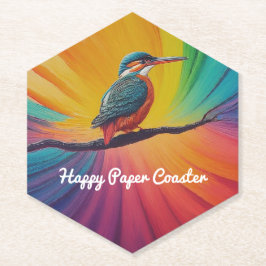 Porta-copo De Papel Kingfisher Happy