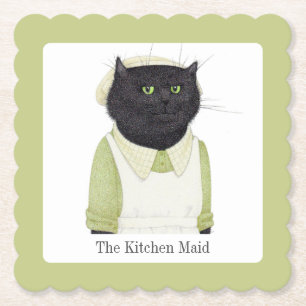 Porta-copo De Papel KITCHEN MAID CAT Scalloped Square Portas copos + T