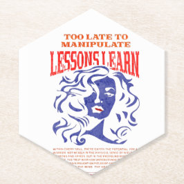 PORTA-COPO DE PAPEL KITCHEN MANIPULATE LESSONS LEARN PAPER COASTER