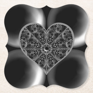 Porta-copo De Papel Lace Black Cerâmico