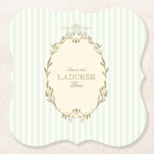 Porta-copo De Papel Ladurée Paris French Patisserie Vintage Birthday
