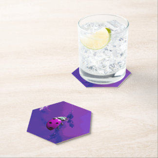Porta-copo De Papel Ladybug Roxo