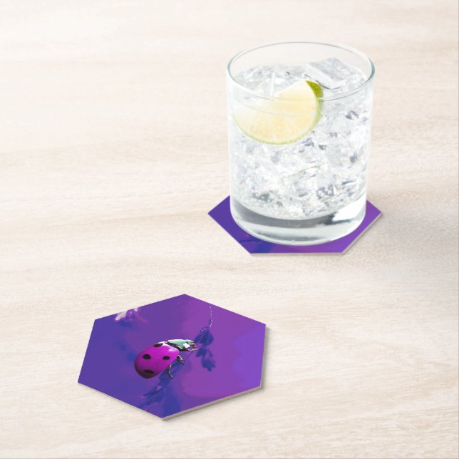 Porta-copo De Papel Ladybug Roxo (Insitu)