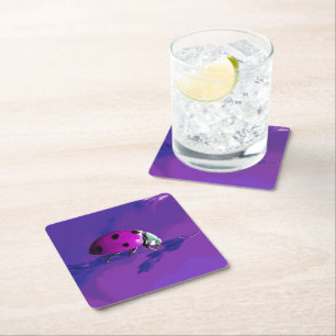 Porta-copo De Papel Ladybug Roxo