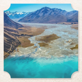 Porta-copo De Papel Lago Tekapo e Alpes do Sul, Nova Zelândia