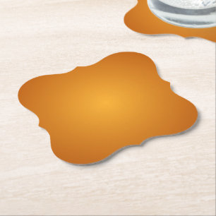 Porta-copo De Papel Laranja Dourada Laranja Queimada Marrom Dourado