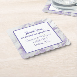 Porta-copo De Papel Lavanda Marbled Wedding Favor