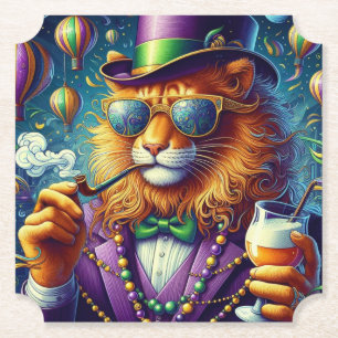 Porta-copo De Papel Leão/Mardi Gras da Louisiana