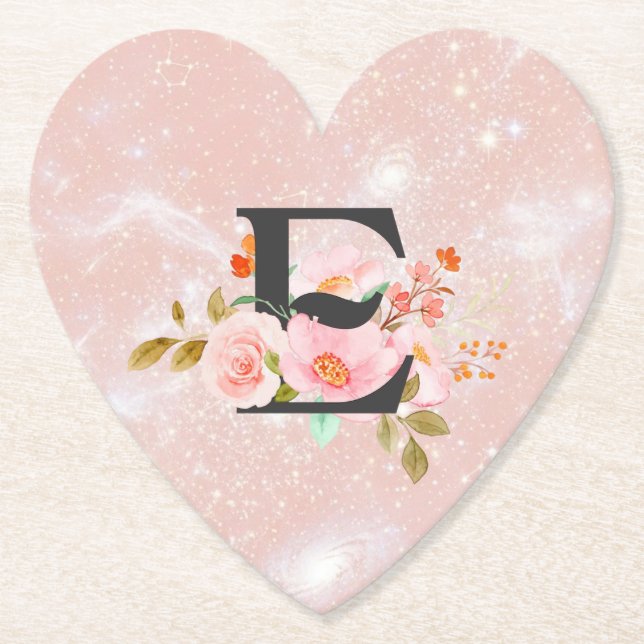 Porta-copo De Papel Letter E (Frente)