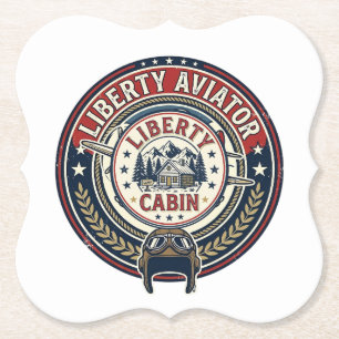 Porta-copo De Papel Liberty Aviator Patriótico Patriótico Aviação Vint