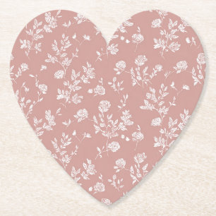 Porta-copo De Papel Linda Rosa Flor de Rosa Branca Rosa Festa de Noiva