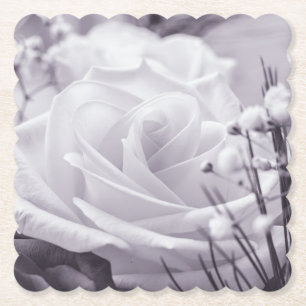 Porta-copo De Papel Linda Rosa Purple Flor Dinada