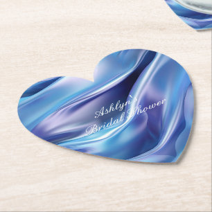Porta-copo De Papel Lindo Chá de Noiva Azul Roxo Sonhador