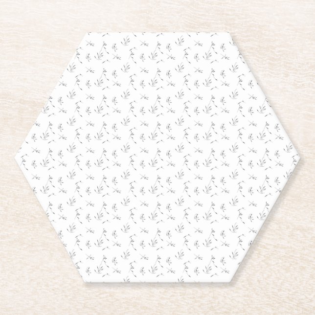 Porta-copo De Papel Língua, Cinza de pomba (Frente)