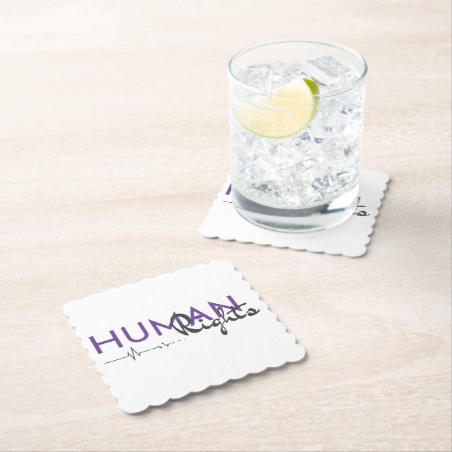 Porta-copo De Papel Linha de vida dos direitos humanos (Insitu)