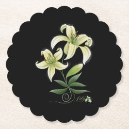 Porta-copo De Papel Lírios