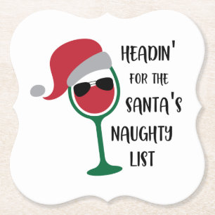 Porta-copo De Papel Lista de travesseiros dos papais noeis/ Citação de