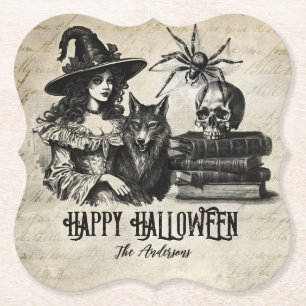 Porta-copo De Papel Lobo-aranha-do-mato-bruxas-gótico