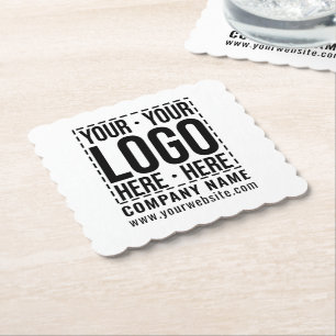 Porta-copo De Papel Logotipo corporativo personalizado Empresa moderna