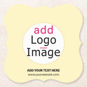 Porta-copo De Papel Logotipo personalizado profissional moderno cor de