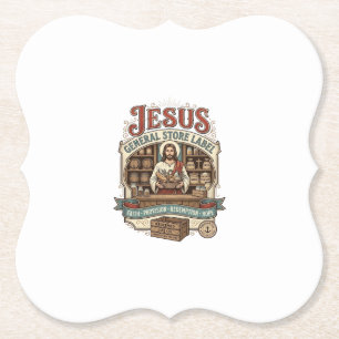 Porta-copo De Papel Loja Jesus Geral Etiqueta Loja Jesus Geral Fé Cris