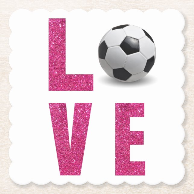 Porta-copo De Papel Love Soccer (Frente)
