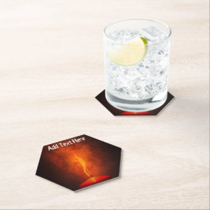 Porta-copo De Papel Luz de Vela no Escuro