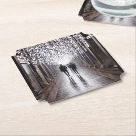 Porta-copo De Papel Luz, sombras e simetria - sepia