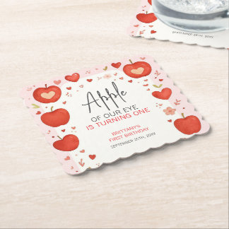 Porta-copo De Papel Maçã de Nossa Queda de Olhos Pensada Aniversário