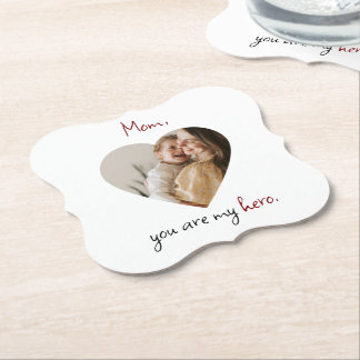 Porta-copo De Papel Mãe, você é minha Porta copos de papel de herói pa