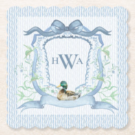 Porta-copo De Papel Mallard Duck Monograma