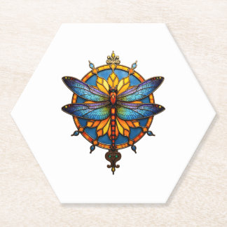Porta-copo De Papel Mandala Dragonfly Luminous Sacred Geometry Spiritu