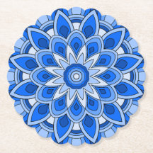 Mandala em azul