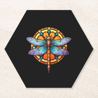 Porta-copo De Papel Mandala Libélula Luminosa Geometria Sagrada Espiri