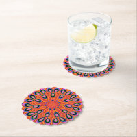 Mandala Retro Laranja Hipster Decor