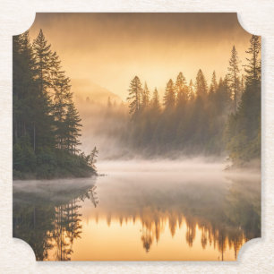 Porta-copo De Papel Manhã Mist no rio Pines