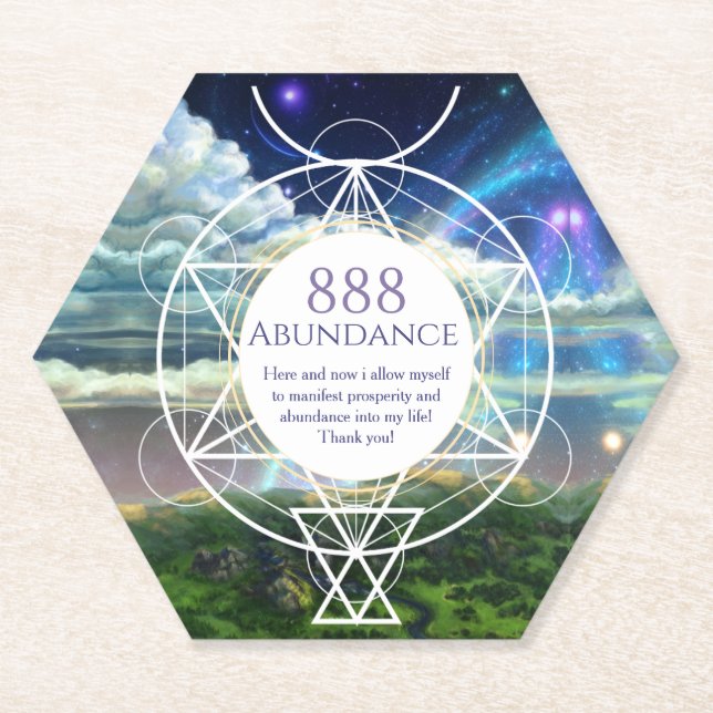 Porta-copo De Papel Manifestação de porta cósmica (Frente)