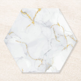 Porta-copo De Papel Marble Pastel Stone Texture Glitter Watercolor