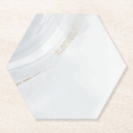 Porta-copo De Papel Marble Pastel Stone Texture Glitter Watercolor