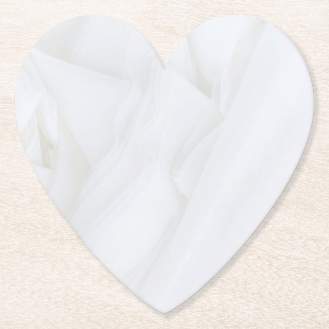 Porta-copo De Papel Marble Stone Heart (Frente)