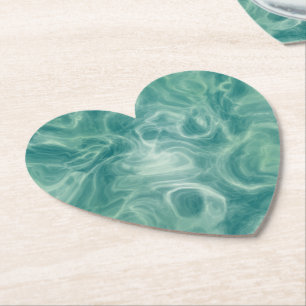 Porta-copo De Papel Marble Verde