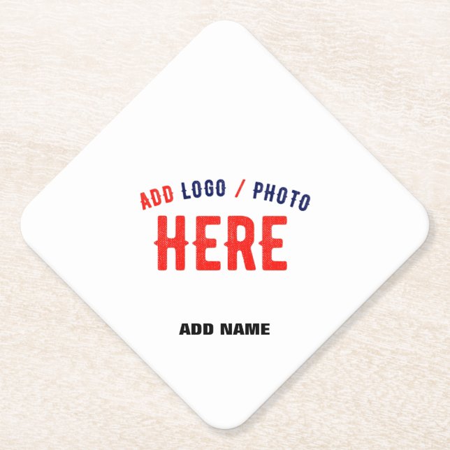 PORTA-COPO DE PAPEL MARCA VERIFICADA BRANCA PERSONALIZÁVEL MODERNA (Frente)